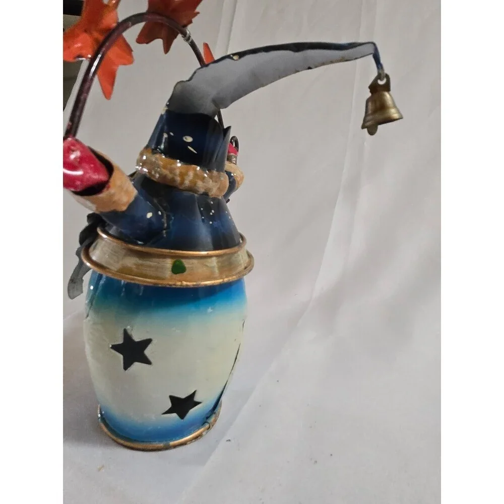 Metal Santa Stars Cardinal Christmas Tea light Decoration 9